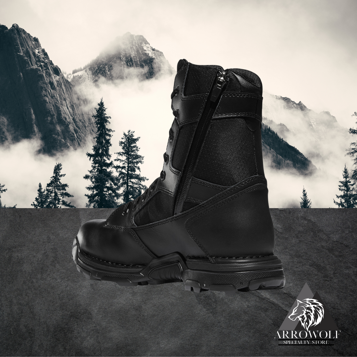 Danner Striker Bolt 8" Black Side Zip