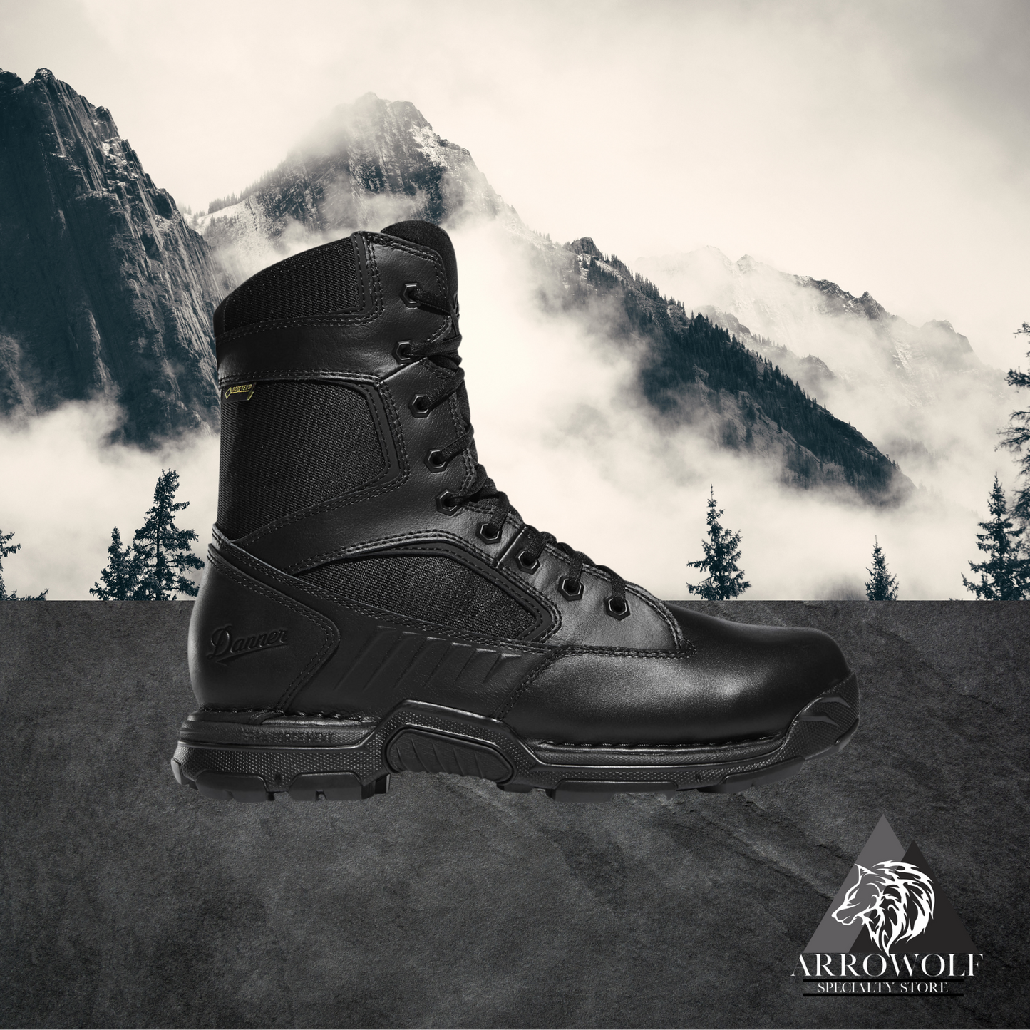 Danner Striker Bolt 8" Black Side Zip